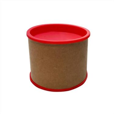 Imagem de Kit 15 Tubo Lata 6x5 Personalizar Lembrancinha Festa Decoração Tampa Plástica (Vermelho)