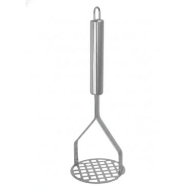 Imagem de Amassador de Batata em Aço Inox 24cm Manual – Utensílio de Cozinha Resistente para Purês e Legumes