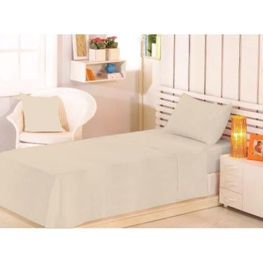 Imagem de Jogo lençol 3 peças cama solteiro veste cama box 0,88 x 1,88 x 30cm de