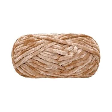Imagem de Fio De Lã De Veludo Grosso 100g Para Tricô Manual De Chapéus, Cachecói