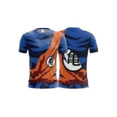 Imagem de Camiseta Masculina Dragon Ball Z Goku Com Estampa 3D, Símbolo Kanji, L