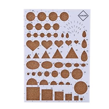 Imagem de Naroote Kit de Placa de Modelo de Artesanato de Papel Quilling para Arte Em Papel DIY, Com Pinça e Caneta Com Fenda, Ideal para Scrapbooking, álbuns de Fotos - Azul/rosa/rosa Vermelha/branca (Branco)