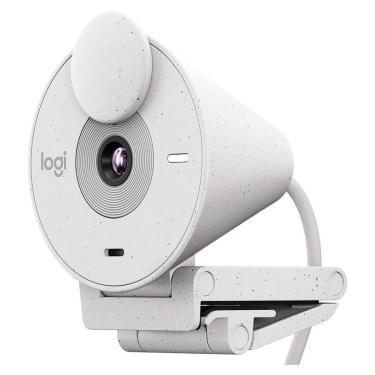 Imagem de Webcam Logitech Brio 300 Full HD, 1080p, 30 FPS, USB-C, Microfone Integrado, Branco - 960-001440-Unissex