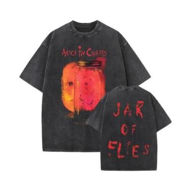 Imagem de Camiseta Vintage Masculina Da Banda De Rock Alice in Chains, Estilo Y2