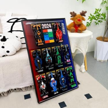 Imagem de WETCEAOM Display Wallboard for Lego Speed Champions 10-in-1 F1 Car 77242,77243,77244,77245,77246,77247,77248,77249,77250,77251, Ideas for Lego Car Wall Mount Display Lover, Models not Included