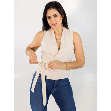 Imagem de Blusa Feminina Linho Viscose Modelo Envelope Anticorpus-Feminino