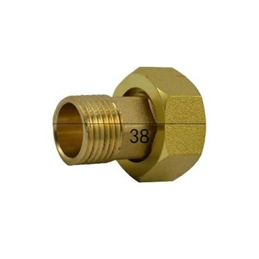 Imagem de 3/10.2 cm fêmea para 1/5.1 cm macho de latão sextavado união tubulação água gás óleo para medidor de água DWBPGVUN
