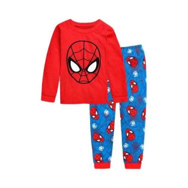 Imagem de Conjunto De Pijama De Algodão Mickey Para Crianças, Manga Longa, Roupa