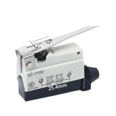 Imagem de Interruptor de limite de viagem prata Big Switch AZ/TZ-7310/7311/7312/7144 Interruptor de botão liga/desliga com autorreinicialização AZ-7121 10A (AZ-7120)