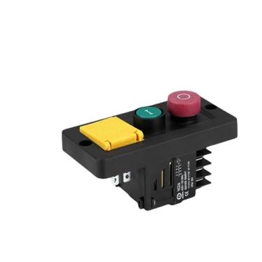 Imagem de Interruptor eletromagnético 10 pinos 400V botão magnético de parada de emergência de dois fios tipo barco motor de controle combinado enganchado YCZ6