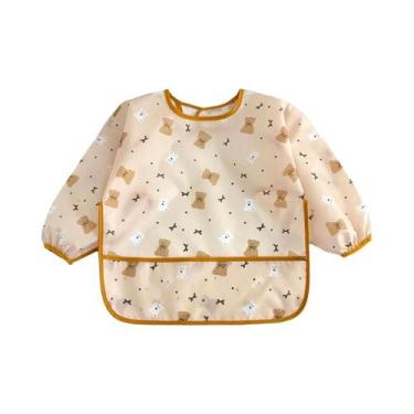 Imagem de Babadores Impermeáveis Para Bebês E Crianças Com Mangas Longas, Aventa
