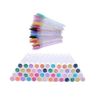 Imagem de Escovas De Máscara Para Cílios Reutilizáveis 50 Conjuntos Com Tubo Apl