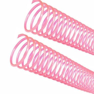 Imagem de Espiral para Encadernação Rosa 9 mm para 50 folhas 100un - Cassmar