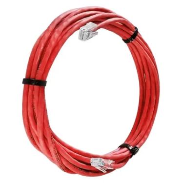 Imagem de Cabo De Rede Cat 6 Mpt Interno 10 Metros U/utp 4p X 23awg | Vermelho Com Conectores
