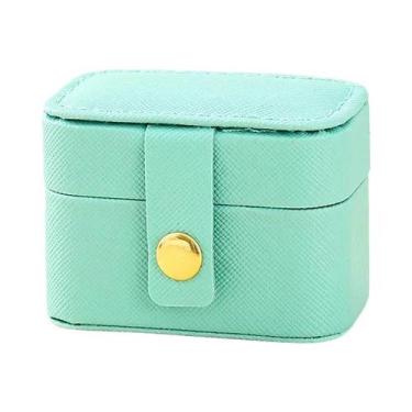 Imagem de Bolsa De Armazenamento De Joias De Couro Pequena E Portátil, Organizad