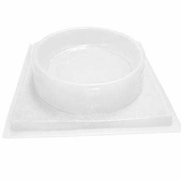 Imagem de Molde de gelatina de balde de gelo redondo – Molde de plástico grande estilo Tina Hielera de 2,3L, 26,4 cm de diâmetro, molde reutilizável para gelatina e sobremesas frias – Feito no México