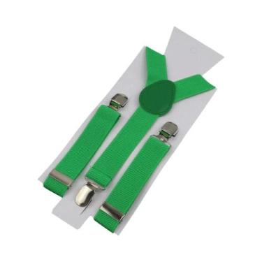 Imagem de Suspensórios Ajustáveis De Couro Elástico Em Cores Sólidas Para Crianç