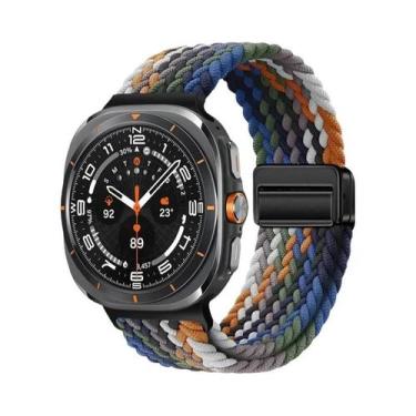 Imagem de Pulseira Magnética Trançada De Nylon De 44mm E 40mm Para Samsung Galax