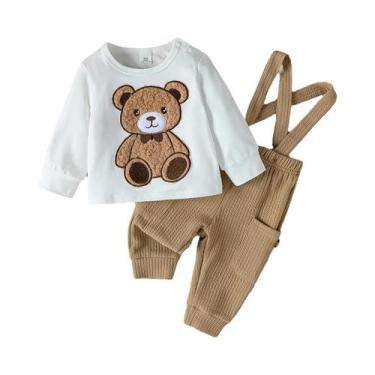 Imagem de Conjunto De 2 Peças Para Bebês Meninos, Roupa De Outono, Manga Comprid