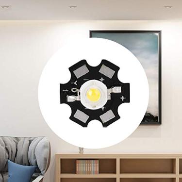 Imagem de Generic Bulbo Brilhante Alto do Projetor do Grânulo da Luz Diodo Emissor de Luz da Carcaça de Alumínio para a Iluminação de Tráfego, Fonte Luminosa Microplaqueta de 25PCS 3W 3.2-3.4V (20.000-25.000K)