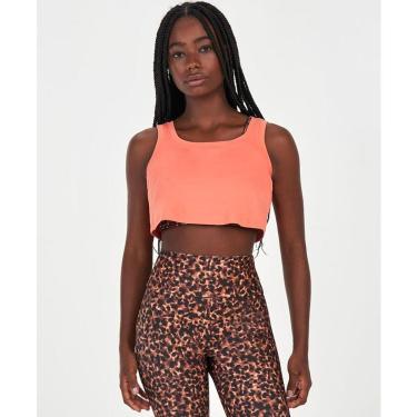 Imagem de Regata Alto Giro Super Cropped Coral Intenso-Feminino