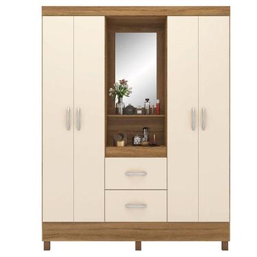 Imagem de Guarda Roupa Casal Capelinha Lord Amêndola Off White - Demóbile