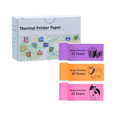 Imagem de Adesivos De Papel Térmico Holográfico Prateado 53mm Para Impressoras M