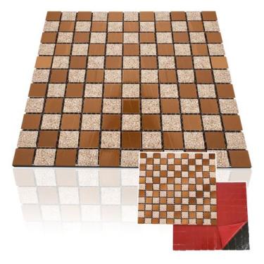 Imagem de Pastilha De Vidro Adesiva Parede Cozinha Lavabo Banheiro Sala Decorati