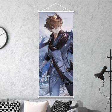 Imagem de Pintura artística de parede Genshin Impact Tartaglia Childe 30x75cm