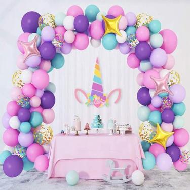 Imagem de Kit Balloon Arch Garland Feliz Aniversário 138 unidades - yiweisai