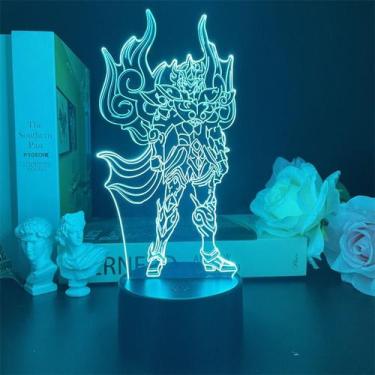 Imagem de Luz noturna LED 3D Saints Seiyas Color Changing para crianças - Yiweis