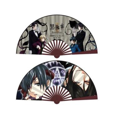 Imagem de Ventiladores dobráveis Anime Blacks Butlers Handheld Cloth/Bamboo 10 -