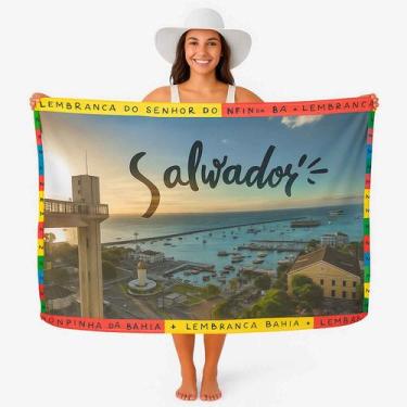 Imagem de Canga/Pareô Sublimado Salvador 1,00x1,50m - Fera Print