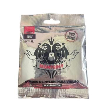 Imagem de Encordoamento Para Violão Nylon Tensão Média Monterey