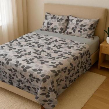 Imagem de Jogo de Cama Duplo Casal Queen Conjunto de Lençol 4 Peças - Estampa01 