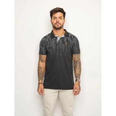 Imagem de Camisa Polo Masculina Com Botões Estampa e Aplique Comfort Premium-Masculino