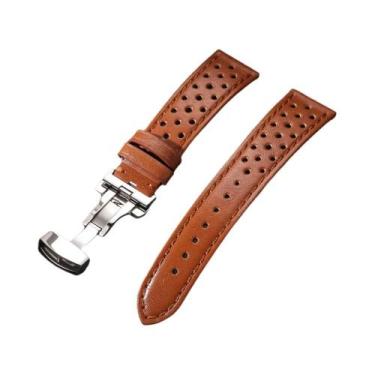 Imagem de Pulseira De Relógio Unissex Vintage Com Fivela Borboleta Em Couro Genu