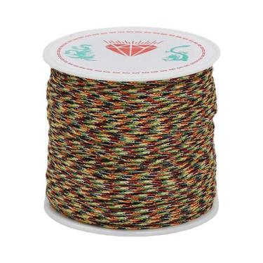 Imagem de Fio De Nylon Trançado 0.8mm 50M Para Pulseiras, Borlas E Miçangas - Id