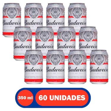 Imagem de Cerveja Lata 350 ml 60 Unidades Budweiser