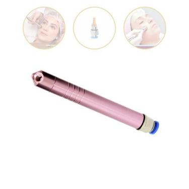 Imagem de Caneta Para Peeling Diamante  Corpo De Alumínio Rosa E Filtro Engate -