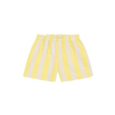 Imagem de Shorts infantil menina moletinho listrado Brandili -Amarelo-Feminino