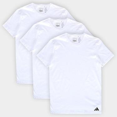 Imagem de Kit Camiseta Adidas Básicas 3 Peças Masculino-Masculino