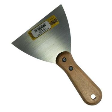 Imagem de Espátula Rígida 12cm Cabo De Madeira - Aço Especial - Dtools