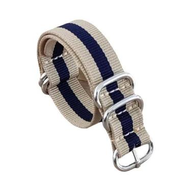 Imagem de Pulseira De Relógio De Aço Inoxidável E Nylon De 18mm, 20mm, 22mm, 24m