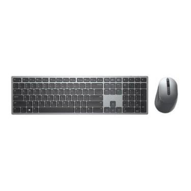 Imagem de Kit Teclado e Mouse Sem Fio Dell KM7321W, 4000 DPI, 7 Botões, Wireless, Cinza - KM7321W-Unissex