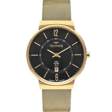 Imagem de Relógio Technos Masculino Slim Dourado GM17AC/T1P
