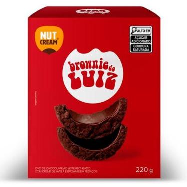 Imagem de Ovo de Páscoa Brownie do Luiz 220g - Chocolate ao Leite com Creme de A