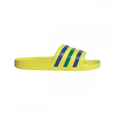 Imagem de Chinelo Adidas Adilette Aqua HQ2446 Copa do Mundo, Amarelo, 38/39