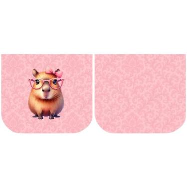 Imagem de Necessarie Porta Moedas Capivara Ôculos Rosa - Sintético Doll - Ponto 