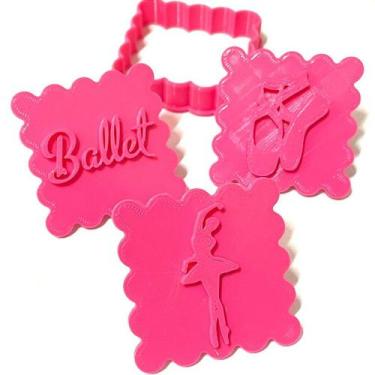 Imagem de Kit Cortador e Marcador de Ballet - D260227 para Massas e Pastas - no-